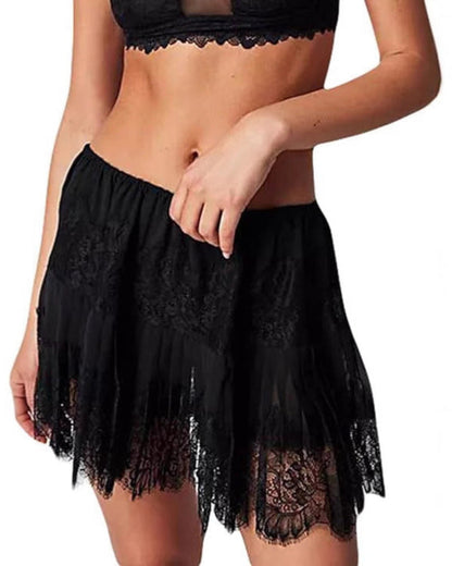 High Waist Lace Skirt