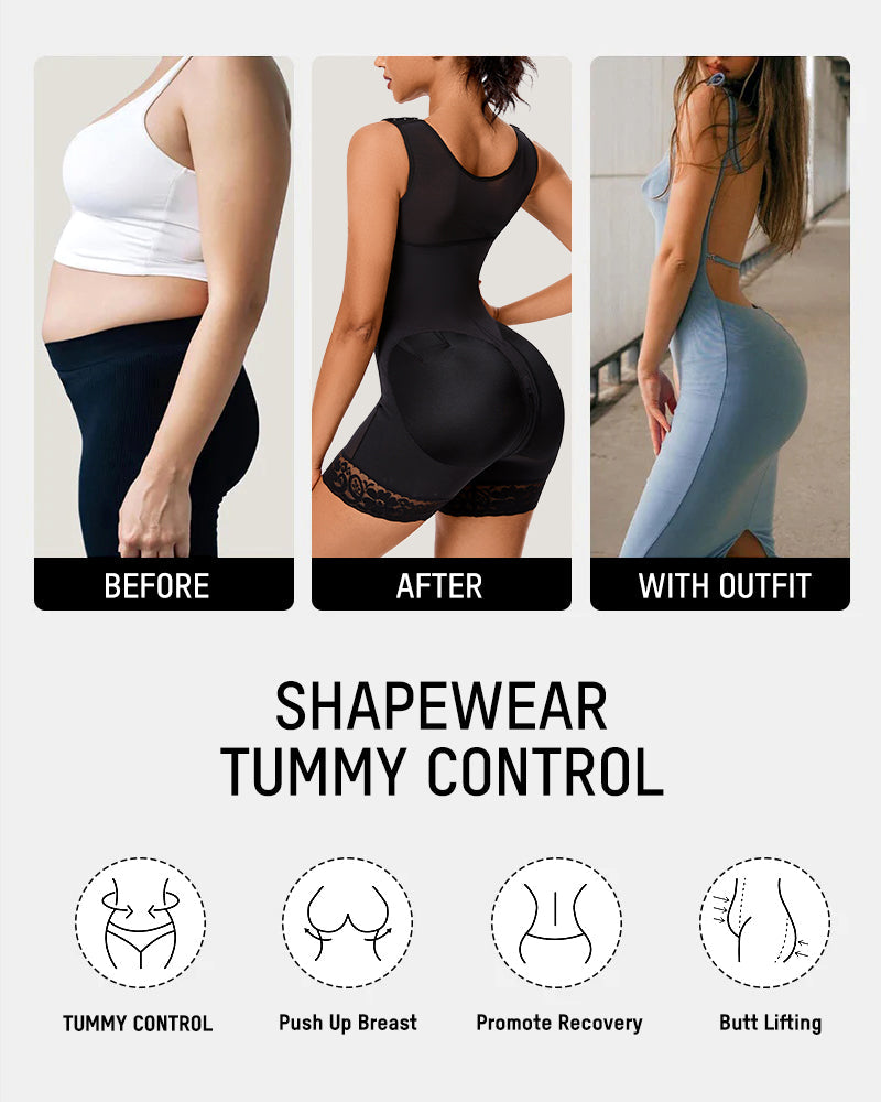Extra Plus Size Shaper Bodysuit Tummy Control Shapewear With Bra